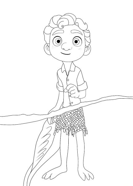 Luca from Disney Luca - World of Coloring Pages