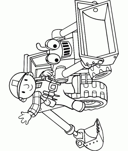 Bob The Builder and Scoop - World of Coloring Pages
